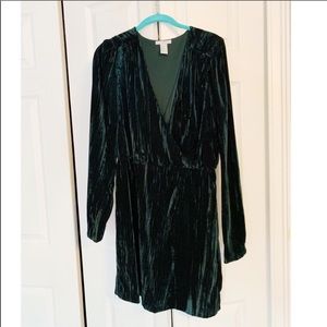 Velvet Green Dress
